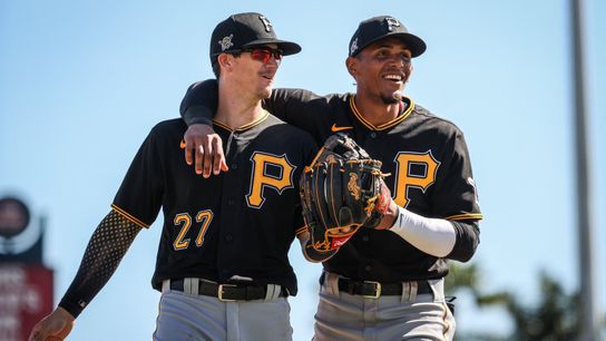Infield defense looking up across the diamond taken in Sarasota, Fla. (Pirates)